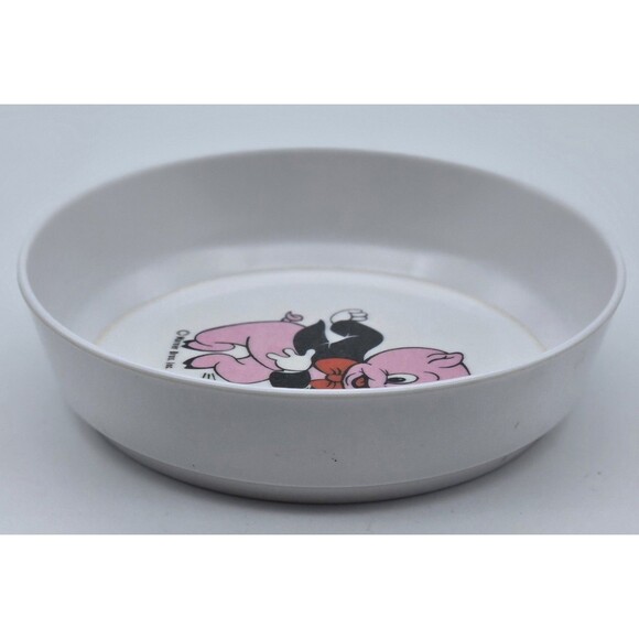 Looney Tunes Melamine Vintage Children Bowl Porky Pig Warner Bros 5.5in Diameter - Picture 3 of 6